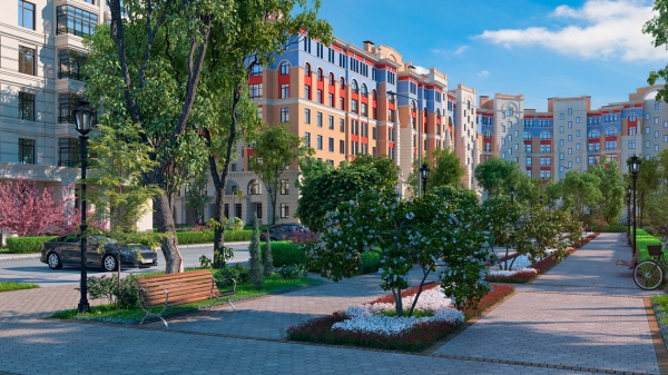 В Красногорском районе построен новый жилой дом в классическом стиле