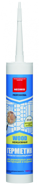 Герметик для дерева Neomid Wood Professional 0,3мл картридж Белый