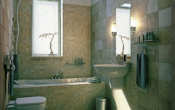Эргономичный дизайн маленькой ванной комнаты