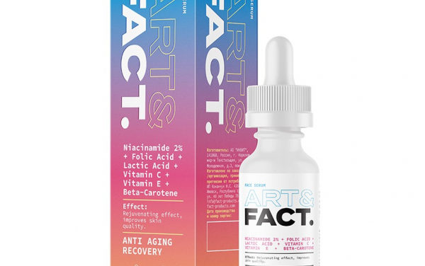 Сыворотка для лица `ART & FACT` с ниацинамидом, фолиевой и молочной кислотой 30 мл