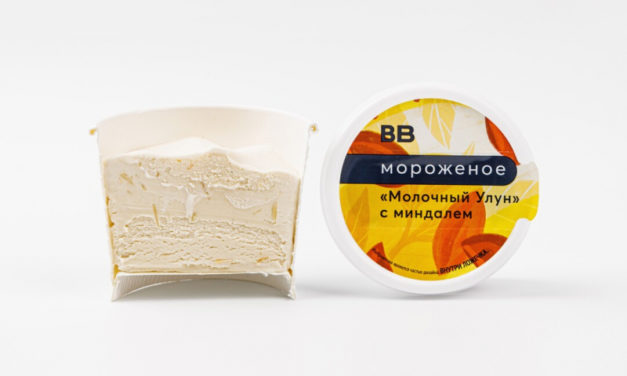 Мороженое «Молочный Улун» с миндалем